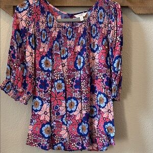 Floral Print Women's Top 1X
